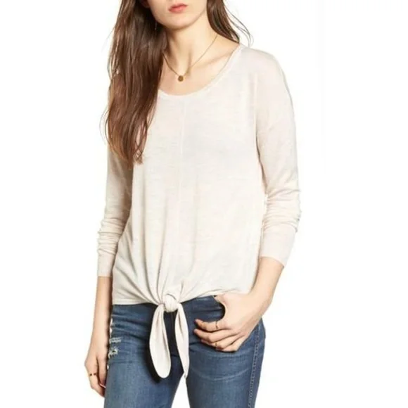 Madewell Modern Tie Front Sweater XS - Picture 1 of 6